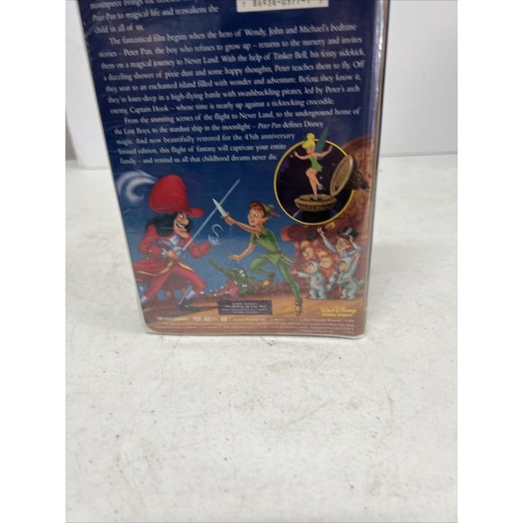 New SEALED VHS Tape Walt Disney Peter Pan Masterpiece 45TH Anniversary - Picture 10 of 12